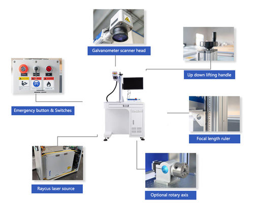 20w 30w 50w 100w Ring Engraving Machine And Metal Fiber Laser Marking Machine
